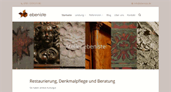 Desktop Screenshot of ebeniste.de